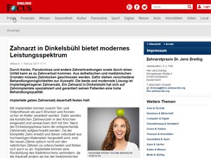 Praxis in den Medien 1 Medien artikel Focus ZA 30